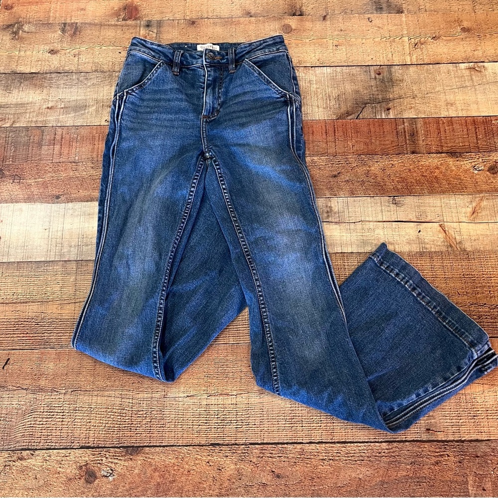 Shyanne Dark Blue Flare Jeans